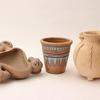 Stone Rams Head Bowl and Pots