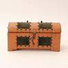 Studded Leather Domed Trunk Small