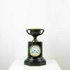 Black Marble 8 Day French Clock with Urn on Top 