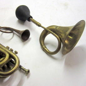 Vintage Trumpet And Horn Musical Instruments 22cm To 40cm Long  
