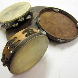 Vintage Tambourines 21cm To 30cm Diameter  