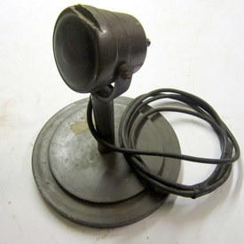 Vintage Wooden Microphone 34cm High  