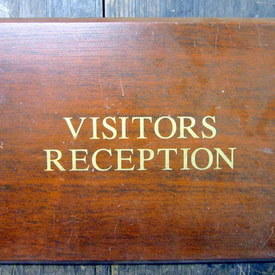 Hospital Visitors Reception Sign   