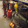 Roadside Emergency Lights on Stand and Traffic Cones