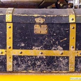 Wooden Dometop Chest  