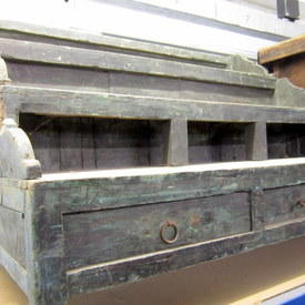 Wooden 3 Step Cabinet 107cm Long 70cm High 61cm Wide  