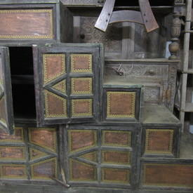 Wooden Step Cabinet 140cm High  