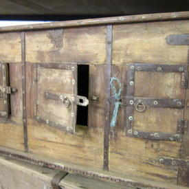 Wooden Chest Cabinet With 3 Doors 141cm Long 87cm High 65cm Wide  