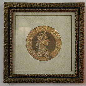 15" x  15" Gilt Frame, Roman Figure Head 