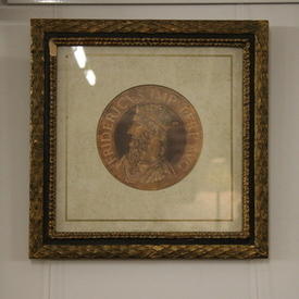 15" x  15" Gilt Frame, Roman Figure Head 